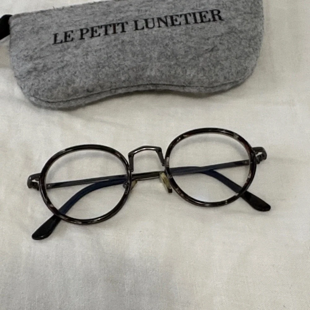 Le Petit Lunetier Brown Tortoiseshell Round Blue Light Eyeglasses - Picture 4 of 9